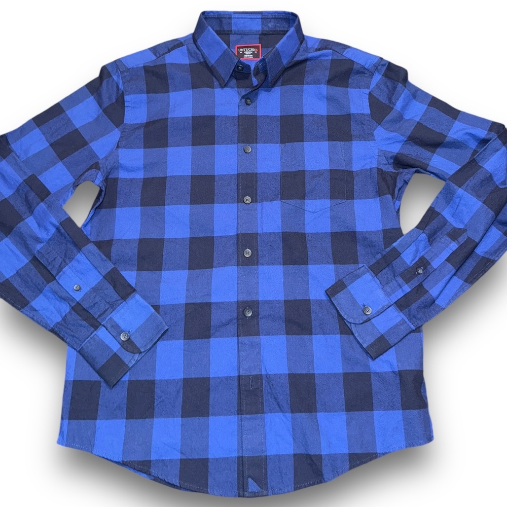 UNTUCKit Cotton Regular Fit Casual Button-Down Shirts Size:‎ M